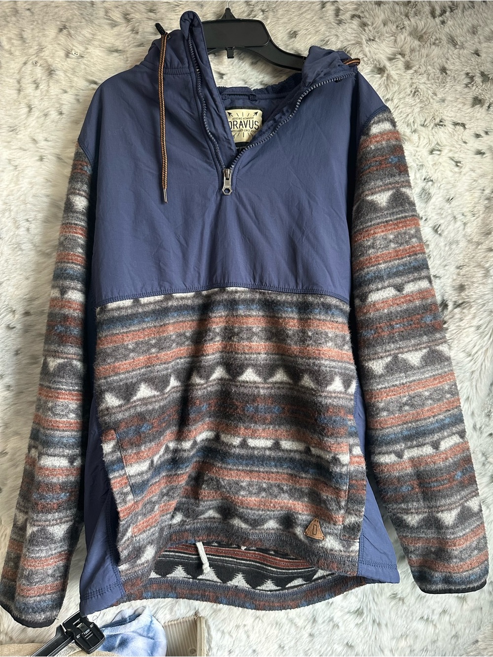 605. Dravus mens jacket med hoodie
